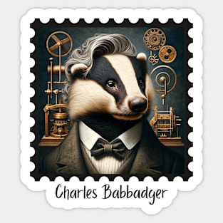 Charles Babbadger Sticker